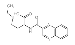 4-ethylsulfanyl-2-(quinoxaline-2-carbonylamino)butanoic acid结构式