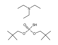 triethylamine, O,O'-bis-(2,2-dimethyl-propyl) thiophosphate Structure