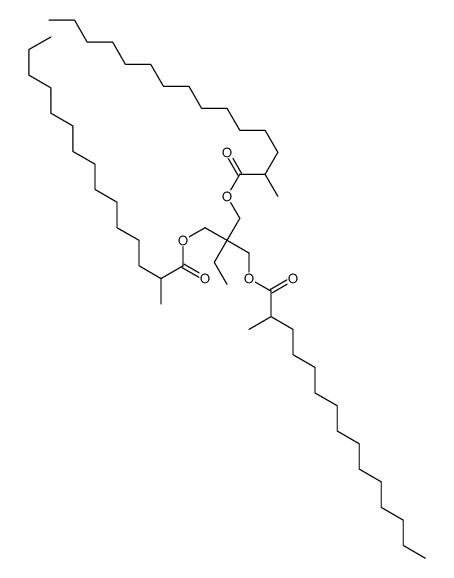 2-甲基-十五酸-2-乙基-2-[[(2-甲基-1-氧代十五烷基)氧]甲基代]1,3-亚丙基酯结构式