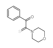 2-morpholin-4-yl-1-phenyl-2-sulfanylidene-ethanone结构式