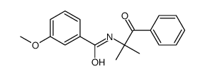 3-methoxy-N-(2-methyl-1-oxo-1-phenylpropan-2-yl)benzamide结构式