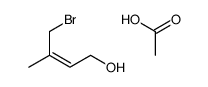 acetic acid,4-bromo-3-methylbut-2-en-1-ol结构式