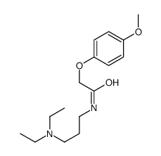 N-[3-(diethylamino)propyl]-2-(4-methoxyphenoxy)acetamide Structure