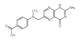 N10-Methyl Pteroic Acid structure
