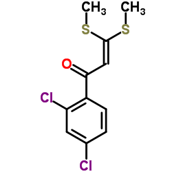 1-(2,4-Dichlorophenyl)-3,3-bis(methylsulfanyl)-2-propen-1-one结构式