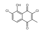 3,6-dichloro-5-hydroxy-2-methyl-[1,4]naphthoquinone Structure