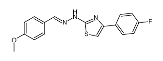 4-(4-fluorophenyl)-N-[(4-methoxyphenyl)methylideneamino]-1,3-thiazol-2-amine结构式