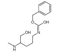 benzyl N-[5-hydroxy-4-(methylamino)pentyl]carbamate结构式