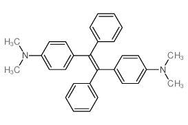 4-[2-(4-dimethylaminophenyl)-1,2-diphenyl-ethenyl]-N,N-dimethyl-aniline结构式