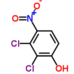 2,3-二氯-4-硝基苯酚结构式