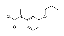 N-methyl-N-(3-propoxyphenyl)carbamoyl chloride Structure