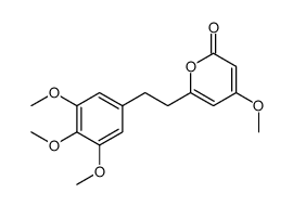 4-methoxy-6-[2-(3,4,5-trimethoxyphenyl)ethyl]pyran-2-one Structure