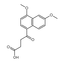 β-(4,6-dimethoxy-1-naphthoyl)propionic acid结构式