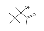 3-hydroxy-3,4,4-trimethyl-pentan-2-one结构式