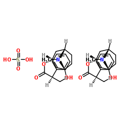 Hyoscyamine sulfate hydrate Structure