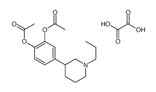 [2-acetyloxy-4-(1-propylpiperidin-3-yl)phenyl] acetate,oxalic acid Structure