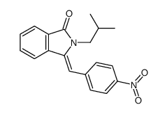 2-Isobutyl-3-[1-(4-nitro-phenyl)-meth-(Z)-ylidene]-2,3-dihydro-isoindol-1-one Structure