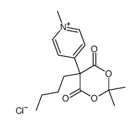 4-(5-butyl-2,2-dimethyl-4,6-dioxo-[1,3]dioxan-5-yl)-1-methyl-pyridinium, chloride Structure