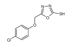 5-[(4-氯苯氧基)甲基]-1,3,4-噁二唑-2-硫醇结构式