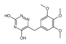 6-[(3,4,5-trimethoxyphenyl)methyl]-2H-1,2,4-triazine-3,5-dione Structure