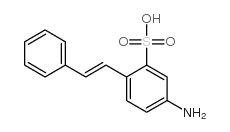 4-aminostilbene-2-sulphonic acid Structure