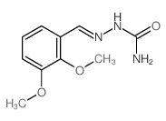 [(2,3-dimethoxyphenyl)methylideneamino]urea结构式