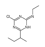 4-butan-2-yl-6-chloro-N-ethyl-1,3,5-triazin-2-amine结构式