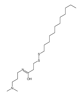 N-[3-(dimethylamino)propyl]-3-(dodecyldisulfanyl)propanamide结构式