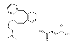 dimethyl-[2-[[(10Z)-5,6,7,12-tetrahydrodibenzo[2,1-e:2',1'-g][8]annulen-12-yl]oxy]ethyl]azanium,(Z)-4-hydroxy-4-oxobut-2-enoate Structure