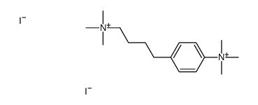 trimethyl-[4-[4-(trimethylazaniumyl)butyl]phenyl]azanium,diiodide结构式