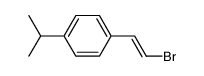 (E)-1-bromo-2-(4-isopropylphenyl)ethene Structure