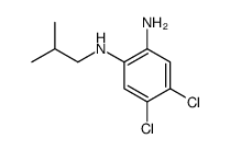 4,5-dichloro-2-N-(2-methylpropyl)benzene-1,2-diamine Structure