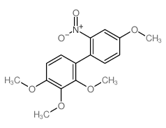 1,2,3-trimethoxy-4-(4-methoxy-2-nitro-phenyl)benzene结构式