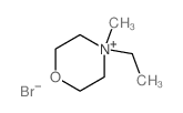 4-乙基-4-甲基吗啉溴盐结构式