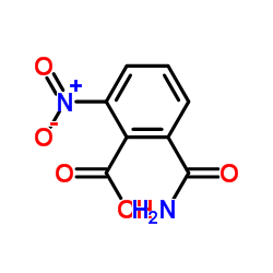 2-氨甲酰基-6-硝基苯甲酸结构式