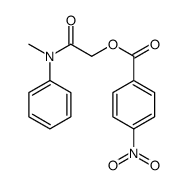 [2-(N-methylanilino)-2-oxoethyl] 4-nitrobenzoate结构式