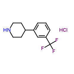 4-(3-三氟甲基苯基)哌啶盐酸盐结构式