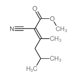 methyl (E)-2-cyano-3,5-dimethyl-hex-2-enoate结构式