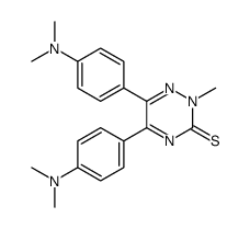5,6-双-(4-二甲基氨基-苯基)-2-甲基-2H-[1,2,4]三嗪-3-硫酮结构式