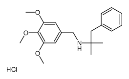 2-methyl-1-phenyl-N-[(3,4,5-trimethoxyphenyl)methyl]propan-2-amine,hydrochloride Structure
