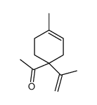 1-(4-methyl-1-prop-1-en-2-ylcyclohex-3-en-1-yl)ethanone结构式