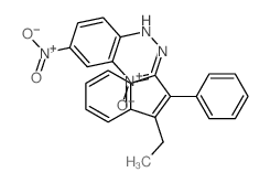1H-Inden-1-one,3-ethyl-2-phenyl-, 2-(2,4-dinitrophenyl)hydrazone Structure