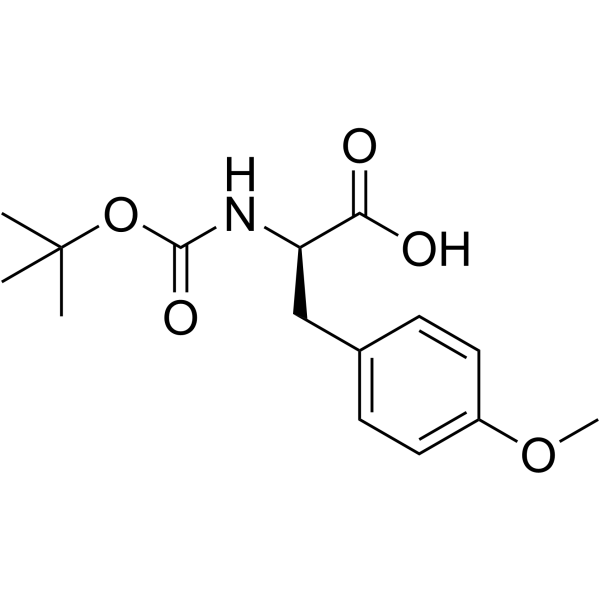 N-BOC-4-甲氧基-D-苯基丙氨酸结构式