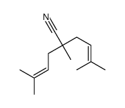 2,5-Dimethyl-2-(3-methyl-2-butenyl)-4-hexenenitrile结构式