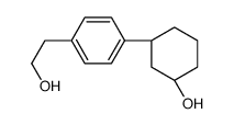 (1S,3R)-3-[4-(2-hydroxyethyl)phenyl]cyclohexan-1-ol结构式
