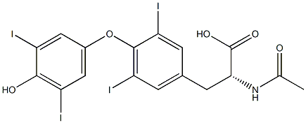 N-Acetyl D-Thyroxine Structure