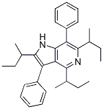 2,4,6-tri-sec-butyl-3,7-diphenyl-1h-pyrrolo[3,2-c]pyridine structure