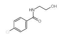 4-chloro-N-(2-hydroxyethyl)benzamide结构式