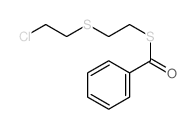 Benzenecarbothioicacid, S-[2-[(2-chloroethyl)thio]ethyl] ester结构式