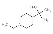 Piperidine,4-(1,1-dimethylethyl)-1-ethyl- Structure